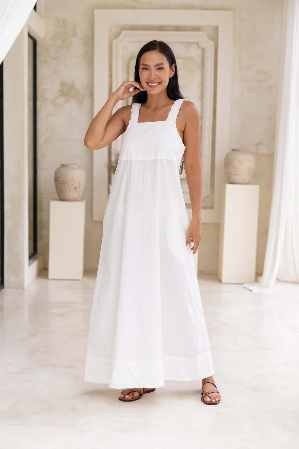 Jessica Maxi Dress - White