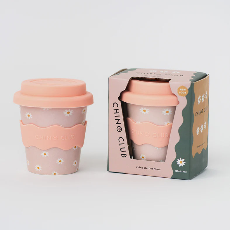 Baby chino cup 4oz - Pink Daisy