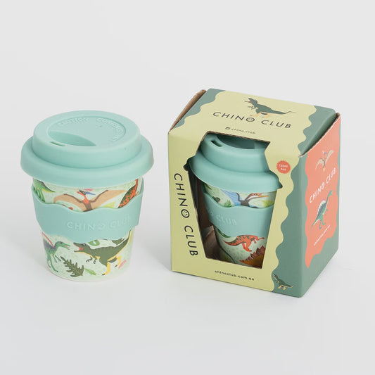 Babychino Cup 4oz - Green Dino
