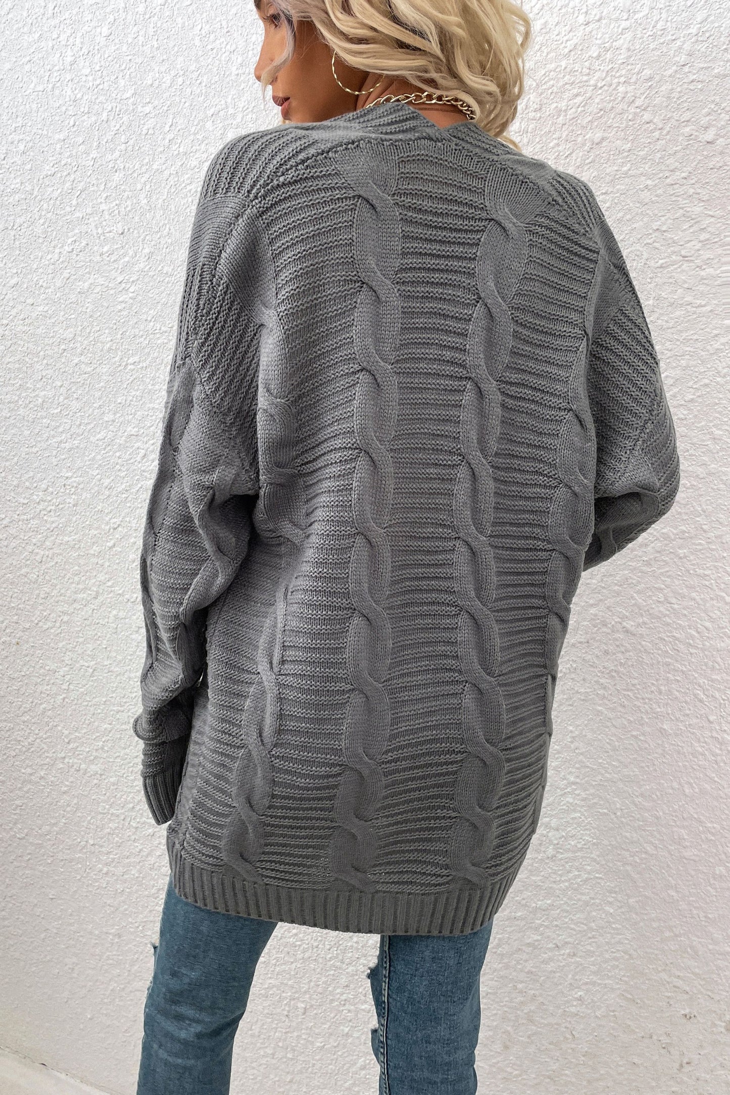 Knitted Cardigan - Grey