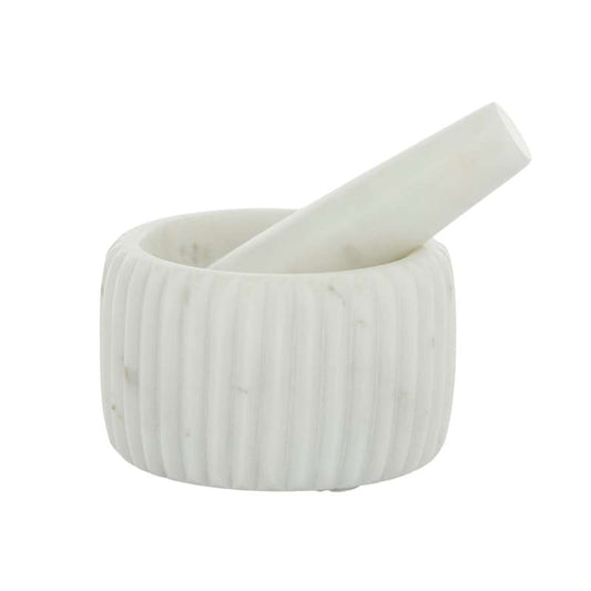 Mara Marble Mortar Pestle