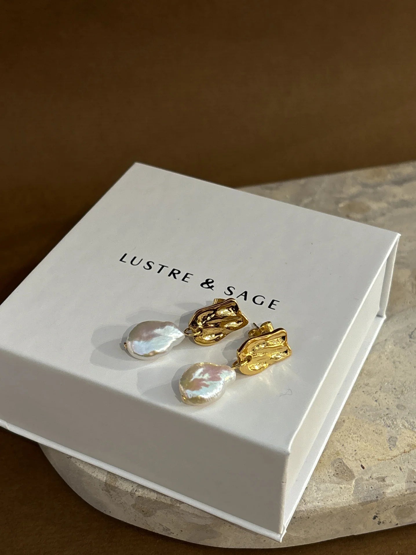 Messina Pearl 18K Gold Plated Earrings