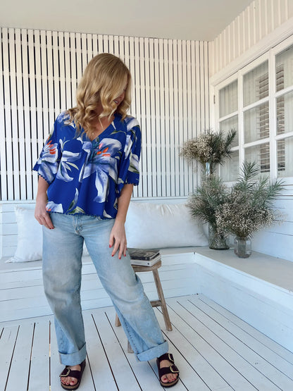 Gabriella Top - Asteria Print