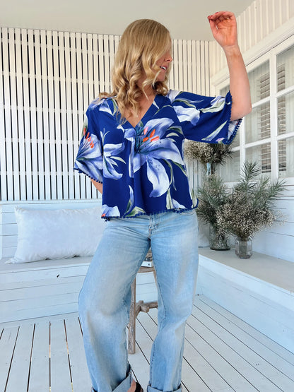 Gabriella Top - Asteria Print