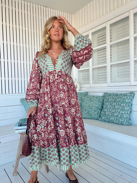 Eve Midi Dress - Athena Print
