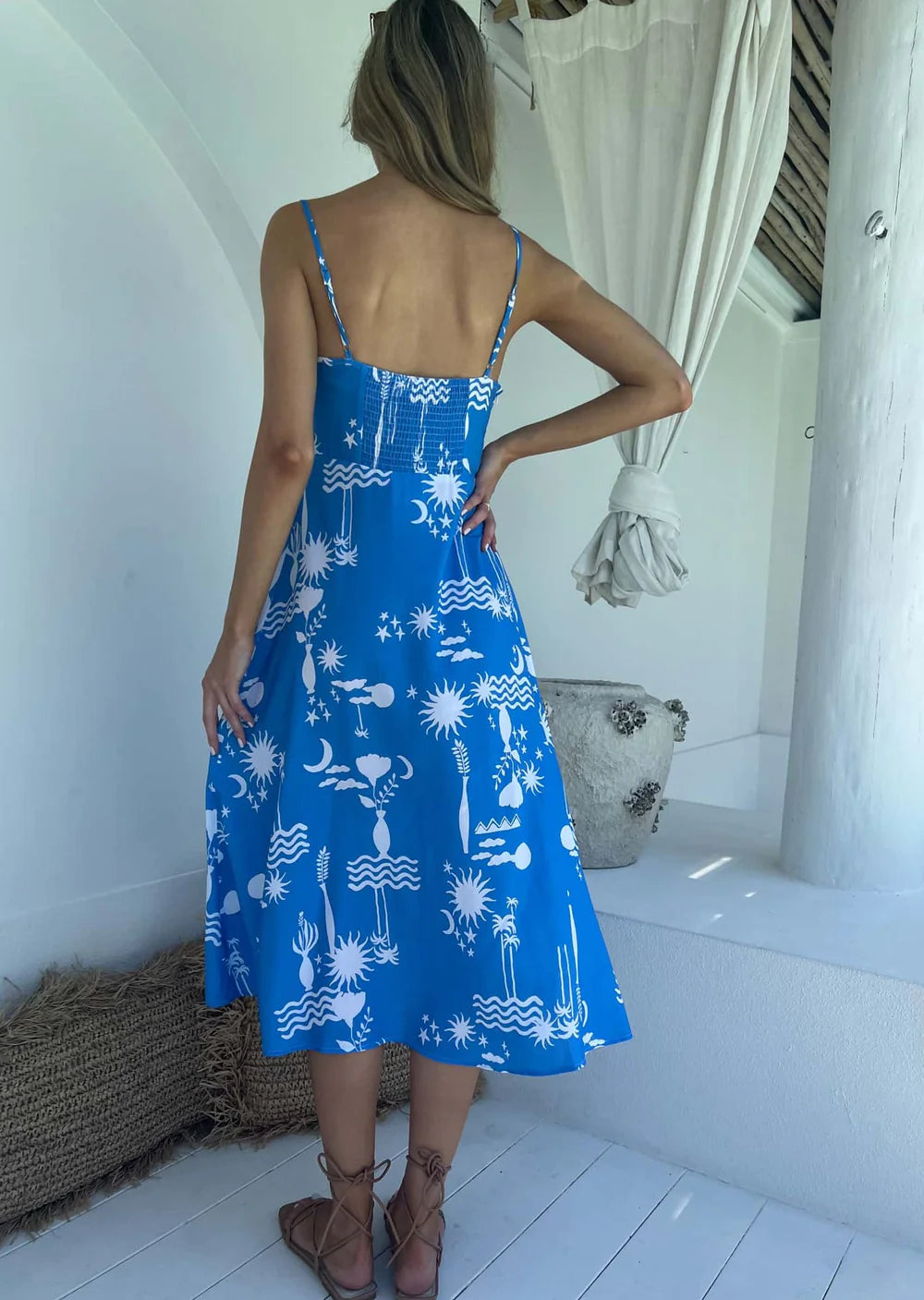 Prancer Dress - Blue Maldives