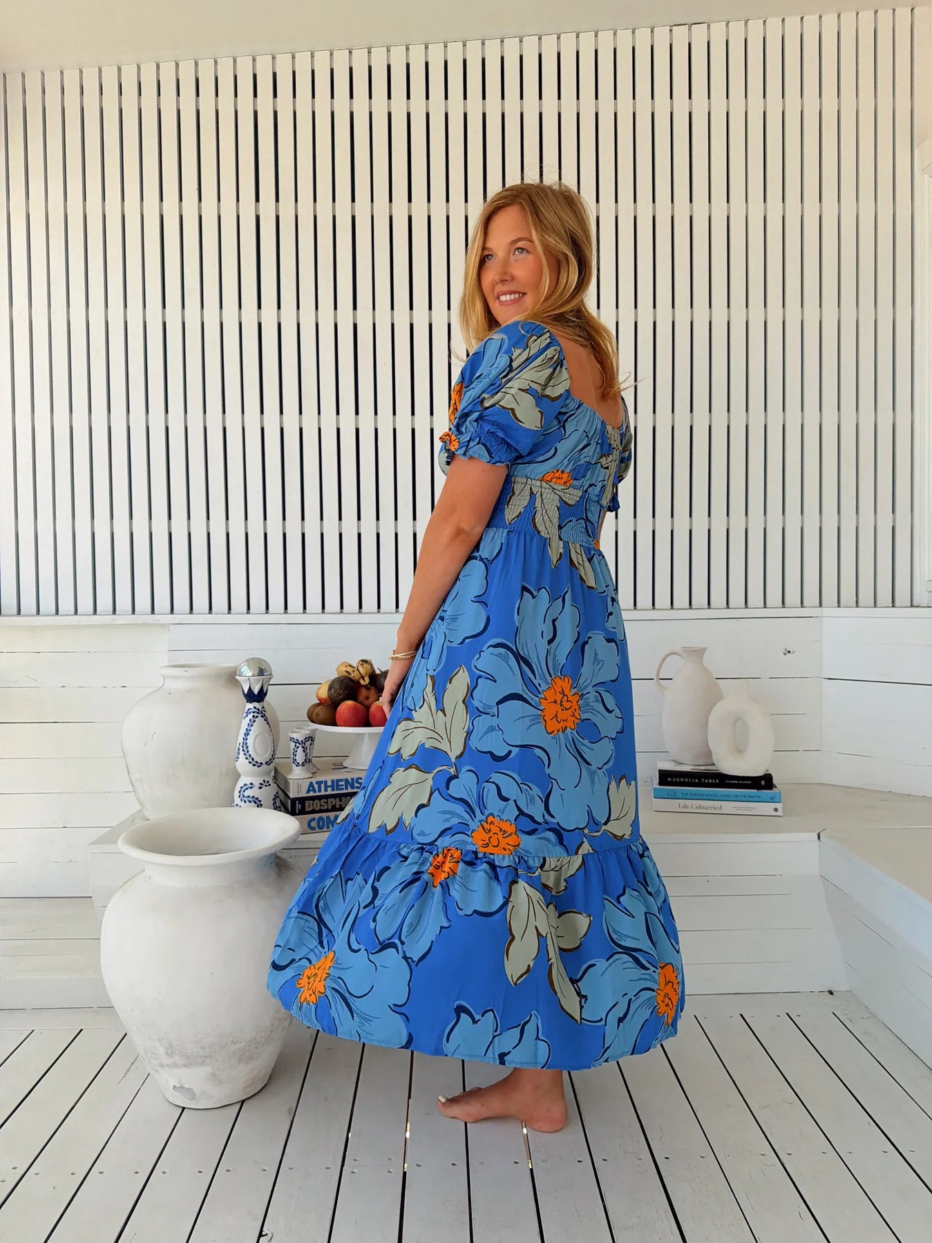 Rini Midi -  Blue Bell Print