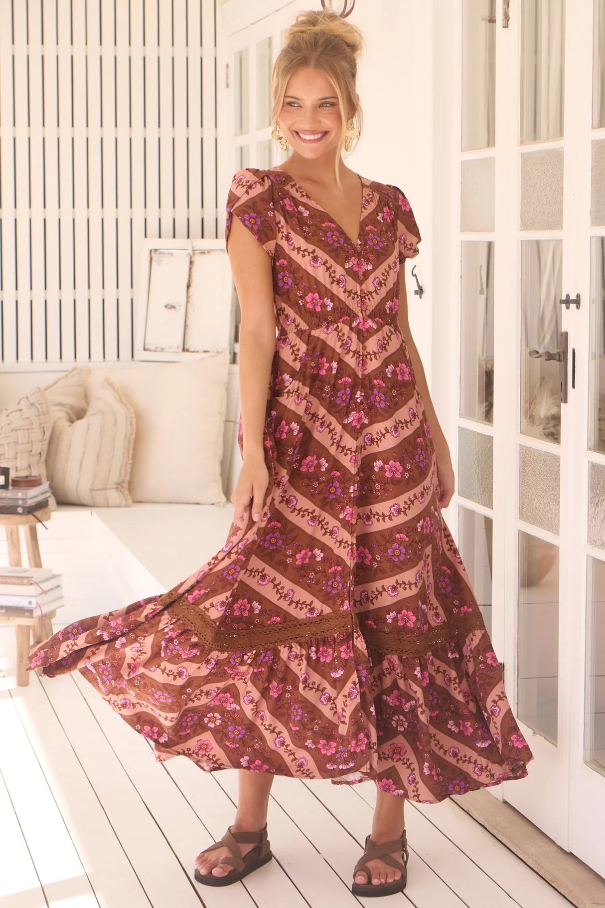 Carmen Maxi - Savanna Print