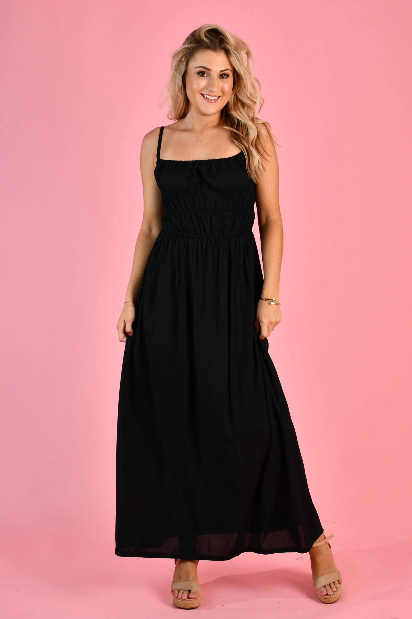 Summer Maxi Dress - Black