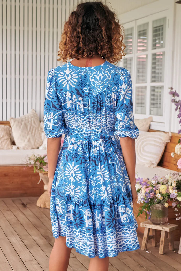 Finch Mini Dress - Azula Print