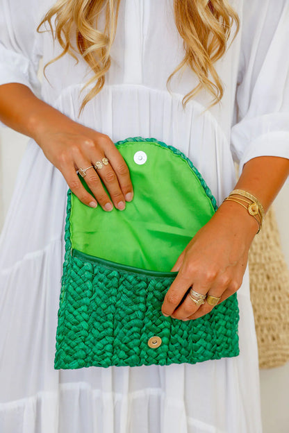 Woven Boho Chic Clutch