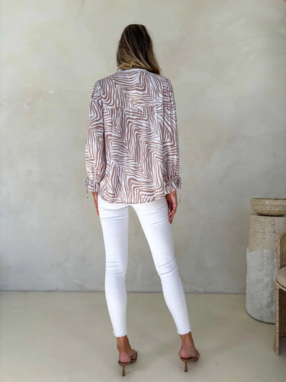 Bowie Blouse - Zahara Print
