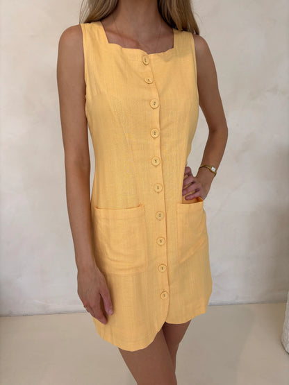 Vienna Button Dress - Citrus Print