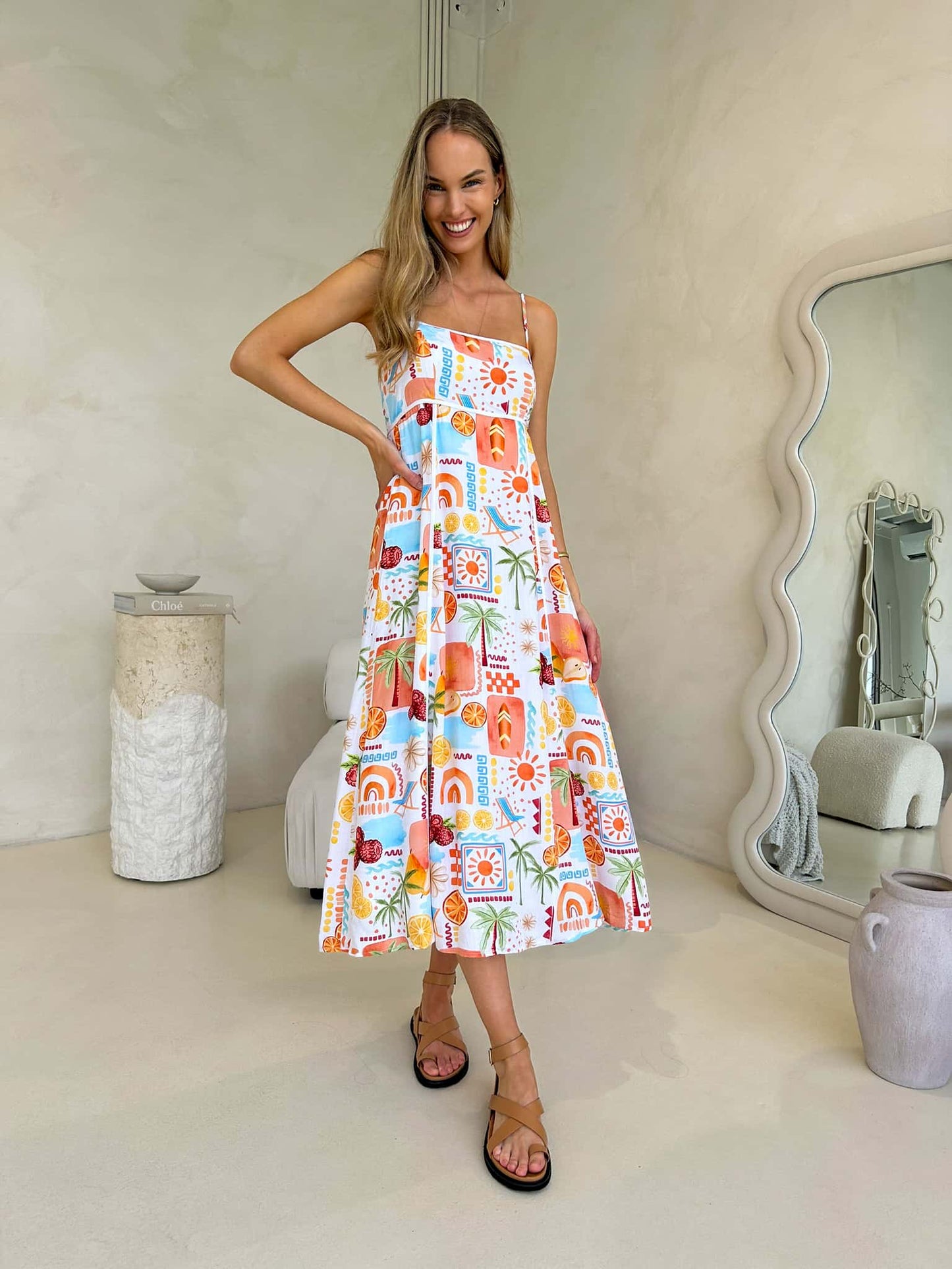 Juniper Dress - Citrus Print