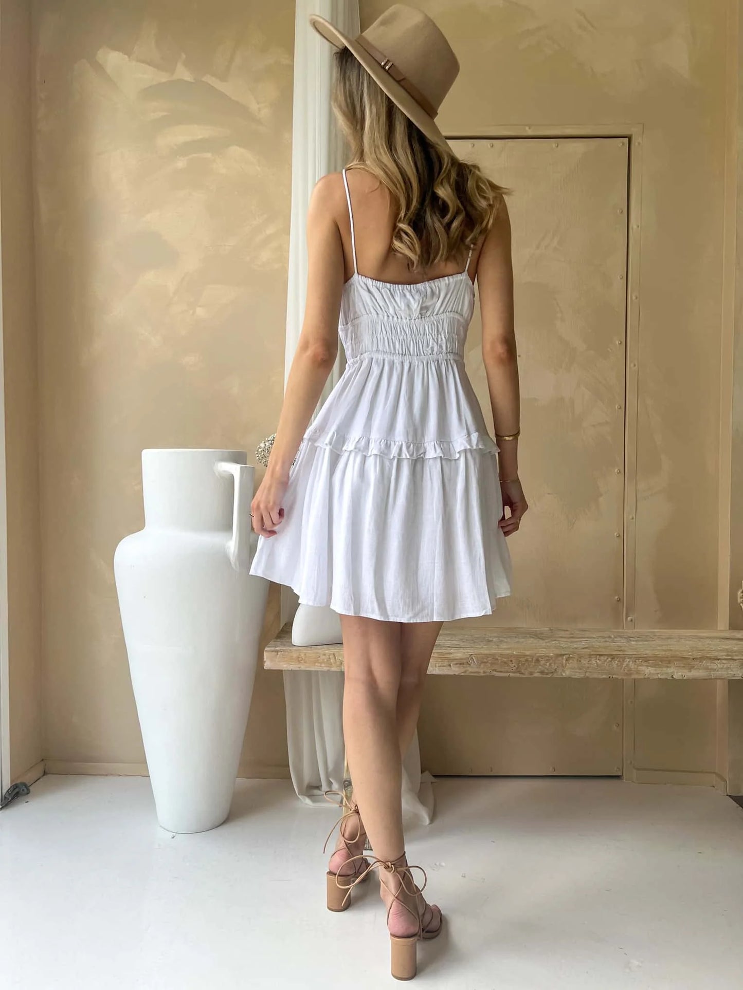 Finchi Dress - White