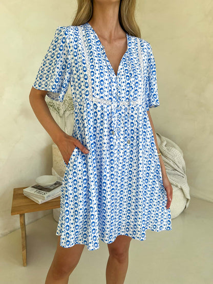 Sienna Dress - Sea Spray