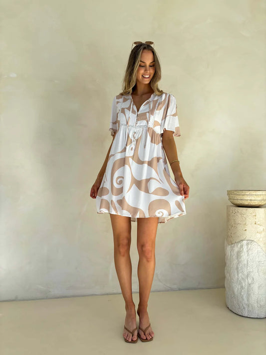 Sienna Dress - Whirl Print