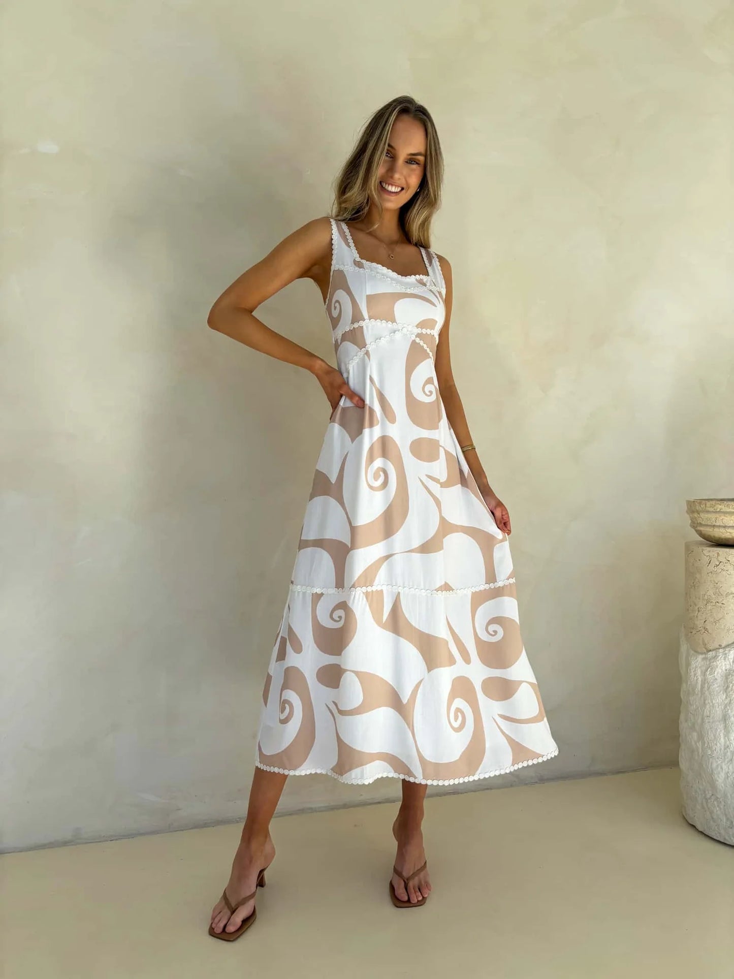 Stella Dress - Whirl Print