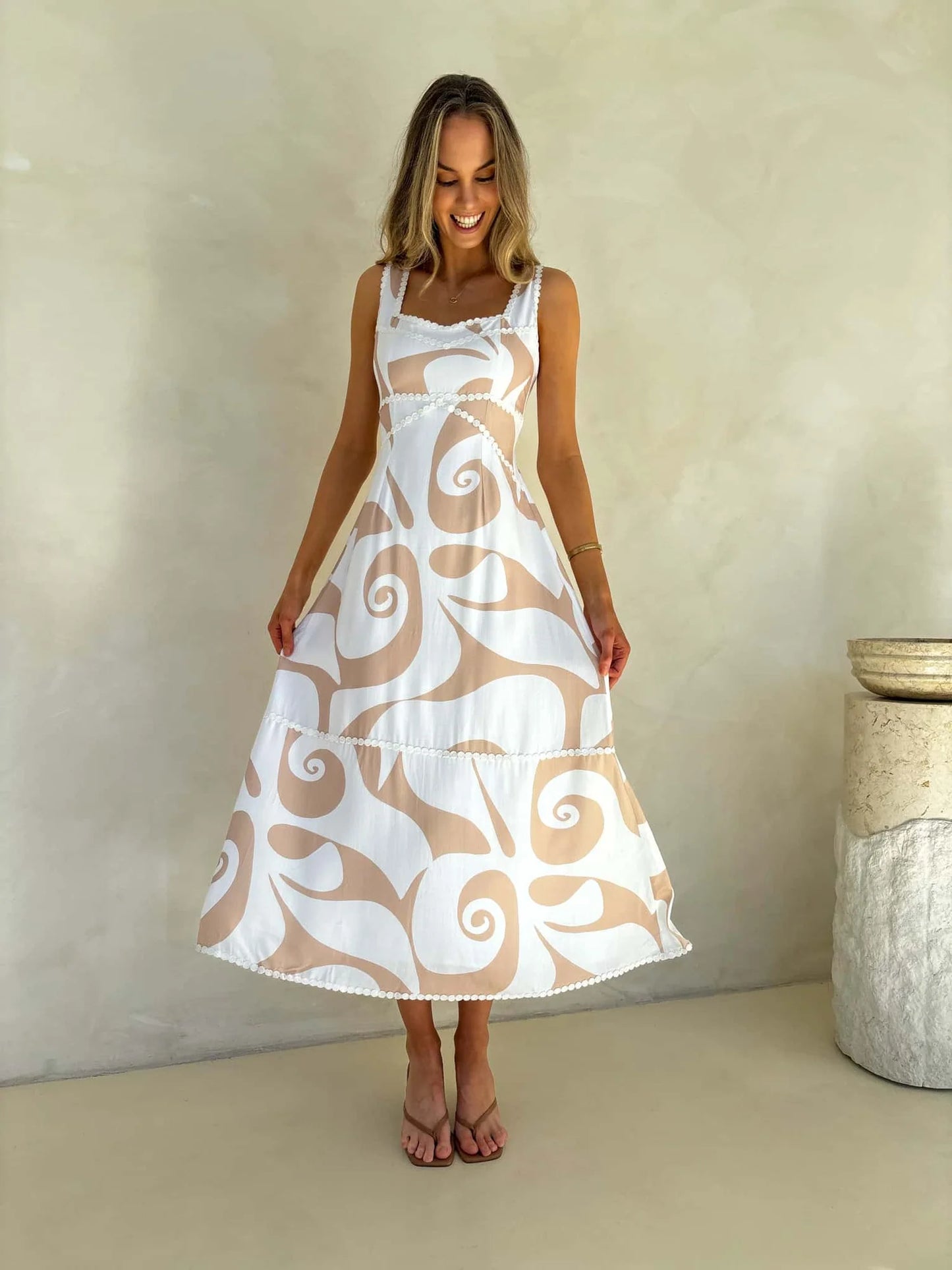Stella Dress - Whirl Print