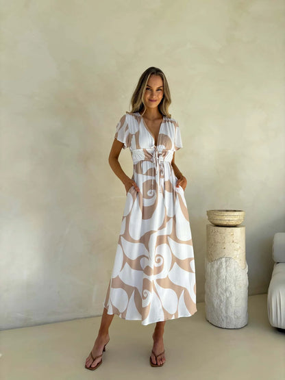 Eliza Dress - Whirl Print