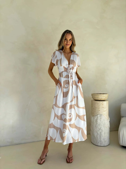 Eliza Dress - Whirl Print