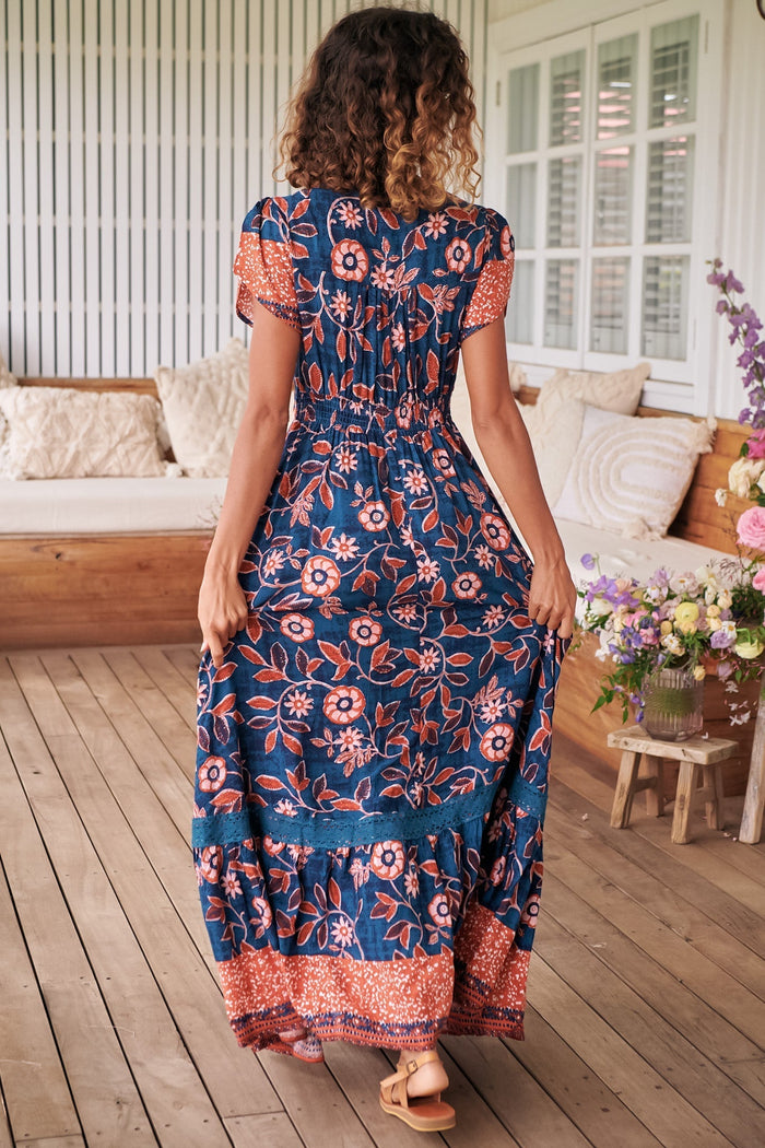 Tabitha Maxi Dress - Halcyon Print