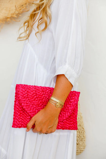 Woven Boho Chic Clutch