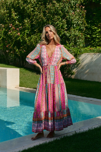 Tessa Maxi Dress - Cedella Print