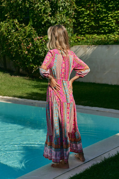 Tessa Maxi Dress - Cedella Print