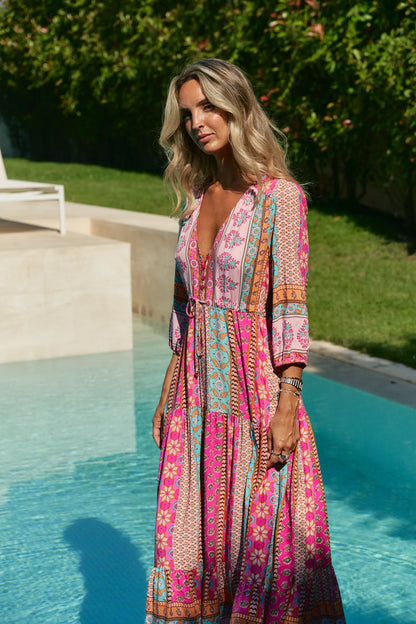Tessa Maxi Dress - Cedella Print