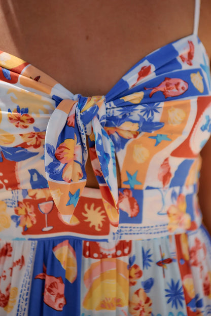 Viva De Sol Print Bambi Maxi