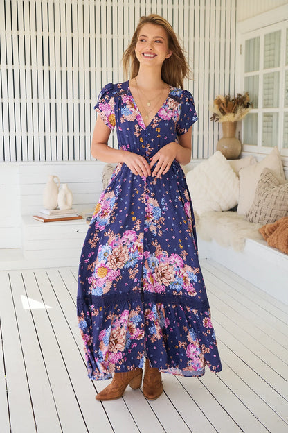 Carmen Maxi - Wild Whim Print