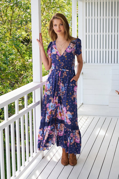 Carmen Maxi - Wild Whim Print