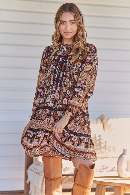 Fernanda Mini Dress - Hennie Print