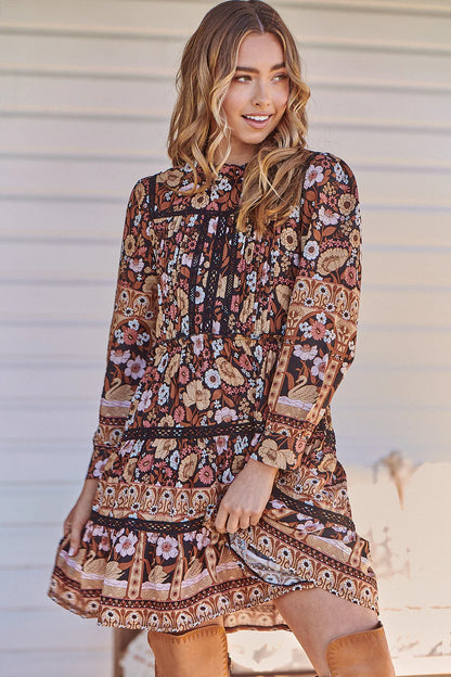 Fernanda Mini Dress - Hennie Print