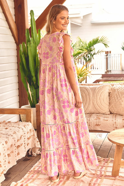Esmie maxi Dress - Love Letters print