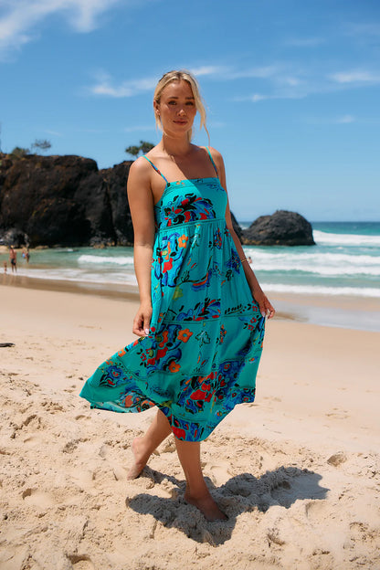 Heidi Dress - Isla Mare Print