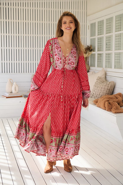 Teresa Lace Maxi Dress - Zelien Print