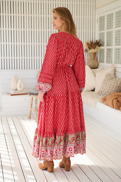 Teresa Lace Maxi Dress - Zelien Print