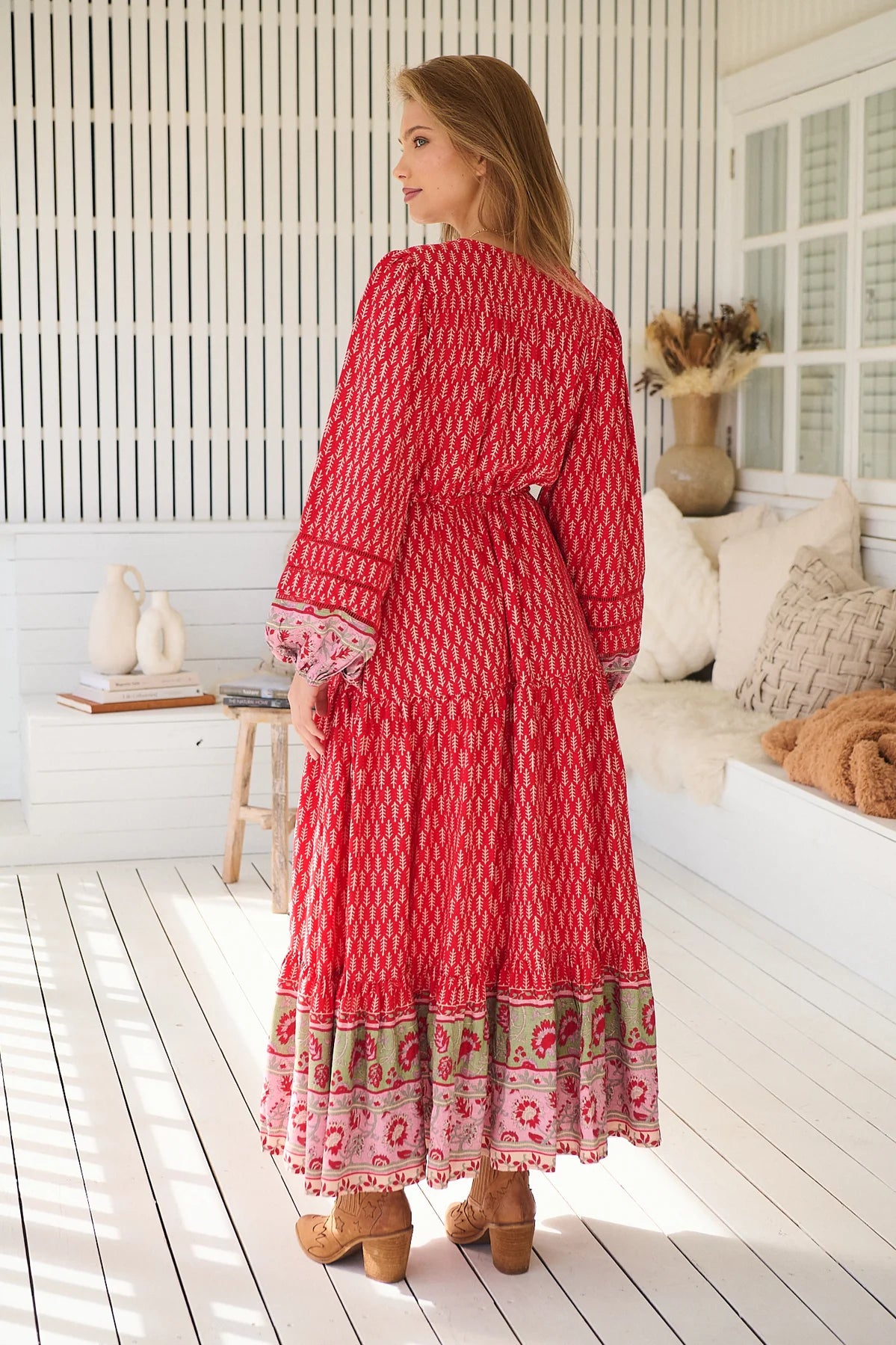 Teresa Lace Maxi Dress - Zelien Print