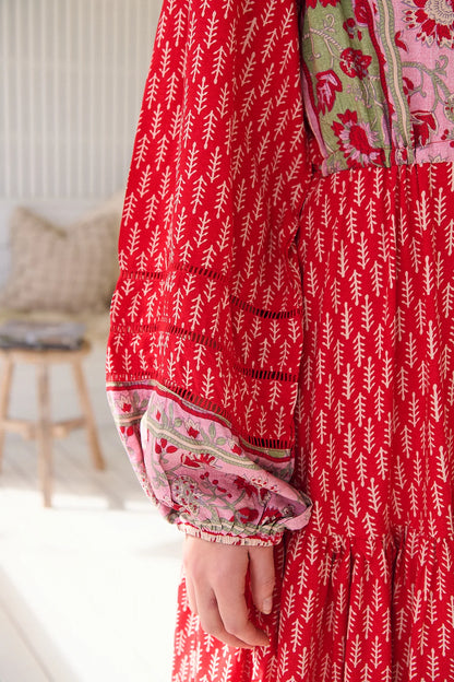 Teresa Lace Maxi Dress - Zelien Print