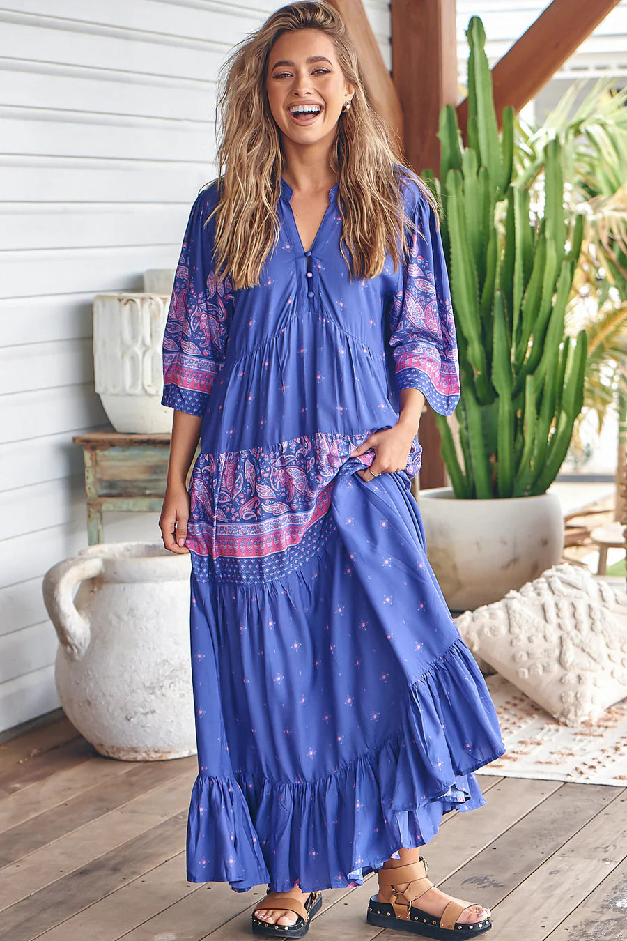 Jazmin Maxi Dress - Celestial Print