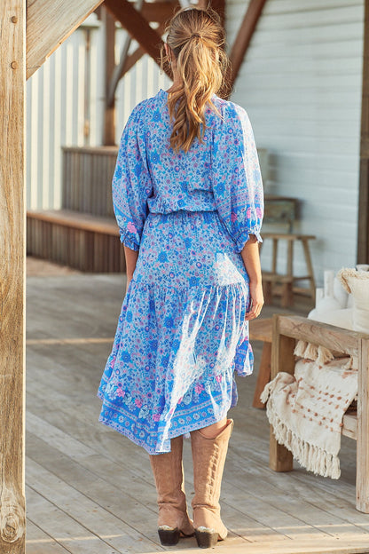 Jasmine Midi dress - Kai Print