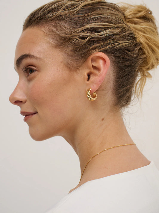 Camile Twist 18K Gold Plated Earrings