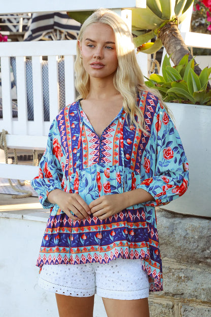 Raquel Top - Kailani Print