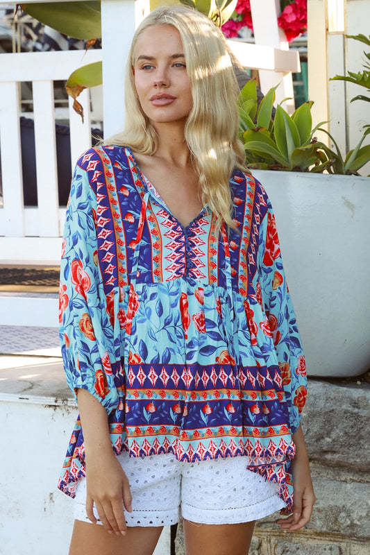 Raquel Top - Kailani Print