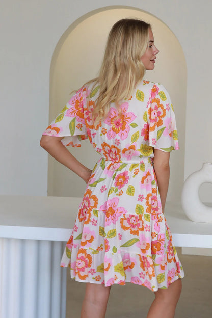 The Calile Mini Dress - Petal