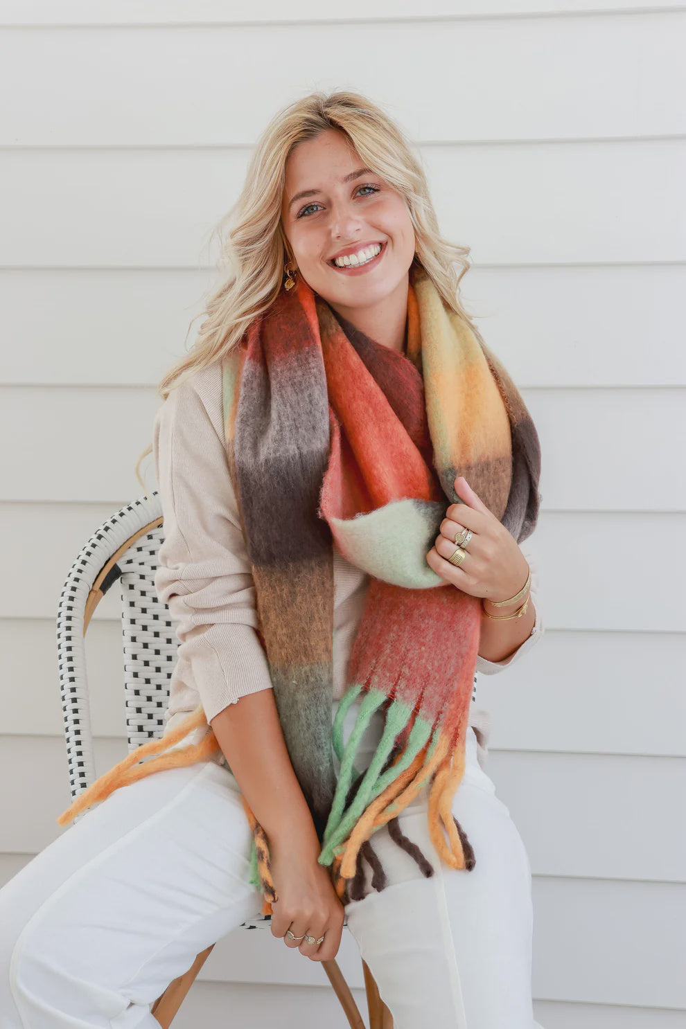 Winter Lux Scarf - Terracotta