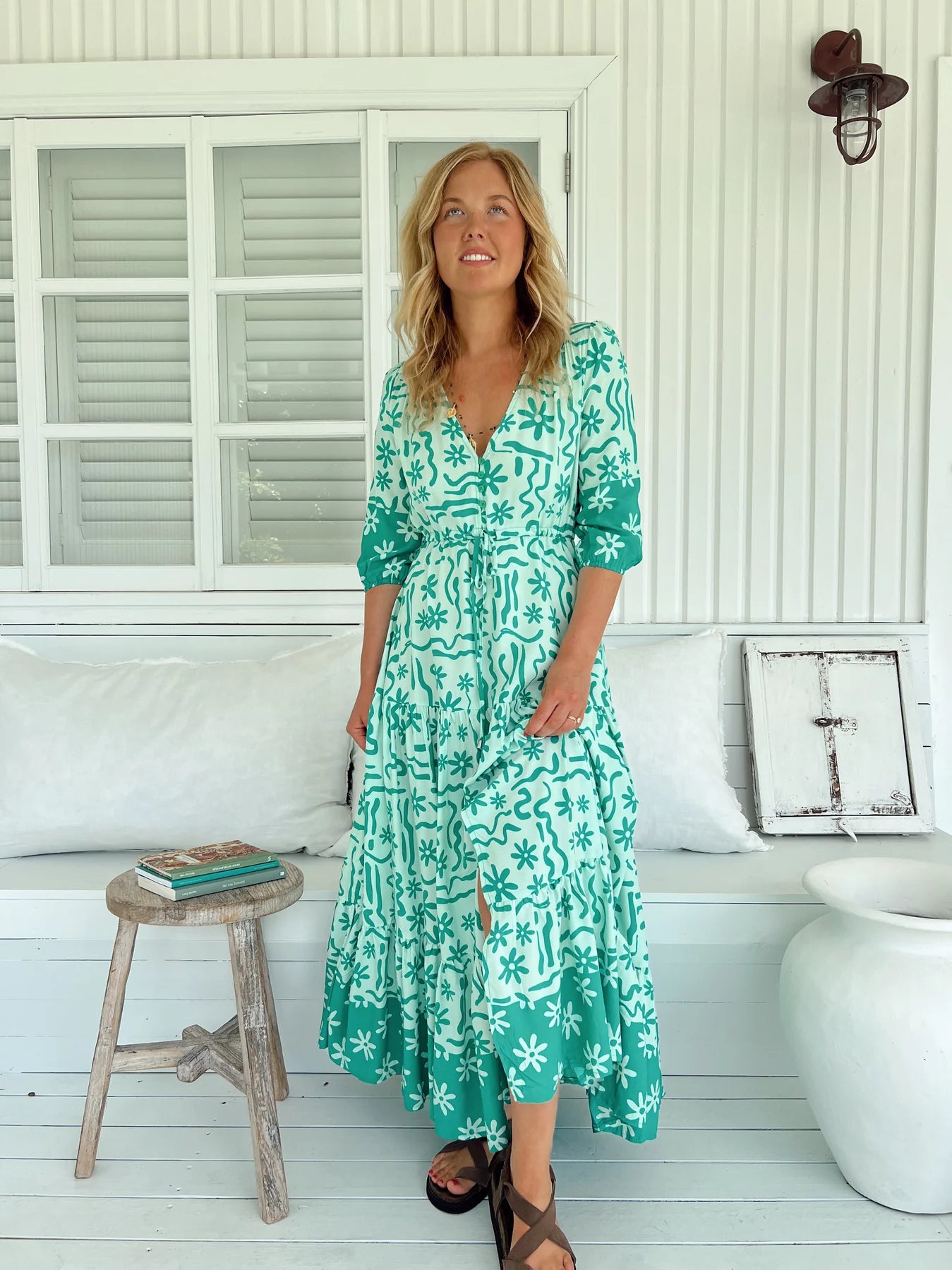 Tessa Maxi - Mint Spritz Print