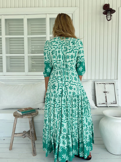 Tessa Maxi - Mint Spritz Print